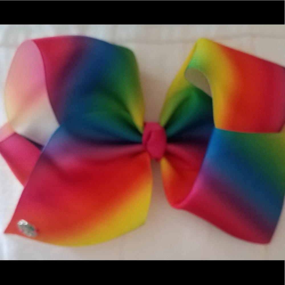 Large rainbow Jojo Siwa bow